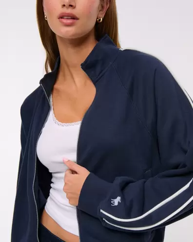 French Terry Mockneck Full-Zip