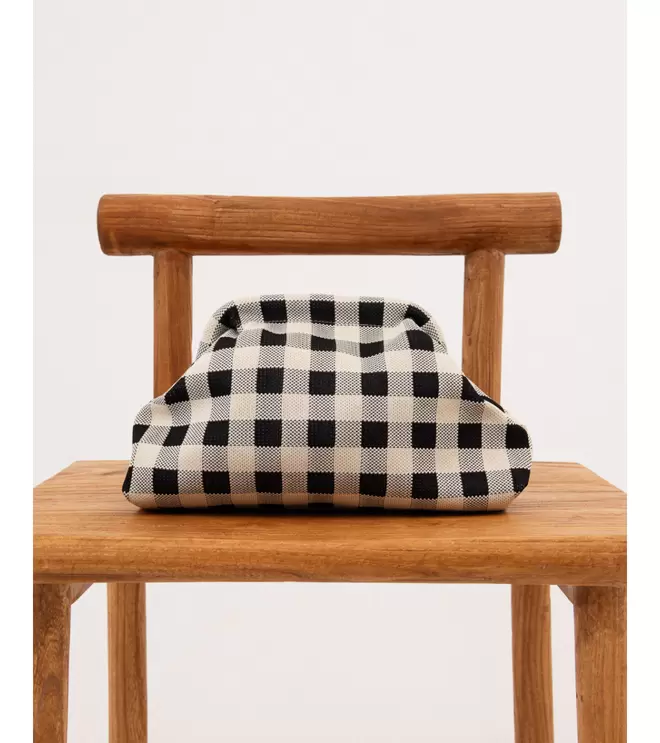 BOLSO POUCH CUADROS