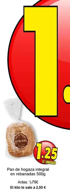 Pan De Hogaza Integral En Rebanadas
