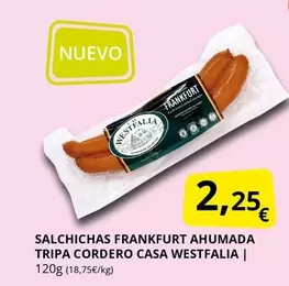 Frankfurt - Salchichas  Ahumada Tripa Cordero Casa Westfalia