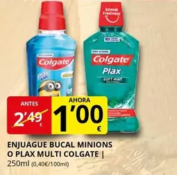 Colgate - Enjuague Bucal Minions O Plax Multi
