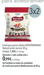 Serrano - Snack Para Perros Adultos Mediterranean