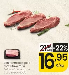 Entrecot De Vacuno Trozo Precortado
