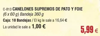 Canelones Supremos De Pato Y Foie