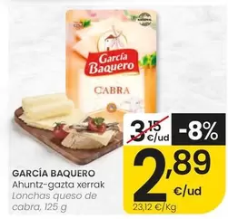 García Baquero - Lonchas Queso De Cabra