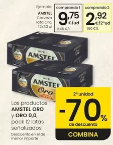 Amstel - Cerveza Oro