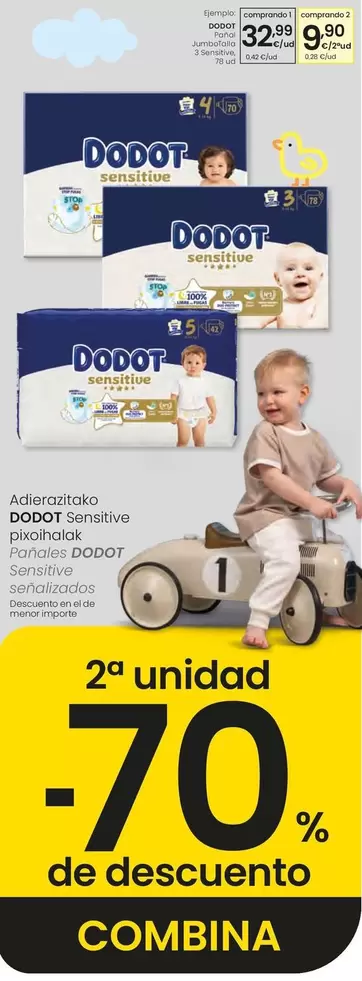 Dodot - Panal Jumbotalla 3 Sensitive