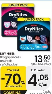 DryNites - Bragapanales Enuresis Senalizados