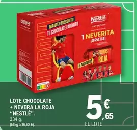 Nestlé - Lote Chocolate + Nevera La Roja