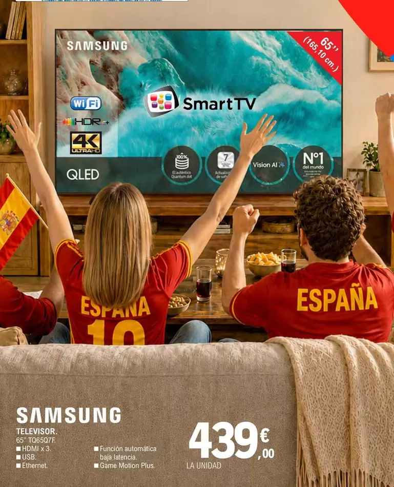 Samsung - Televisor 65" 