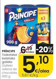 Príncipe - Galleta Rellena De Chocolate