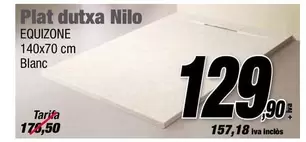 Equizone - Plat Dutxa Nilo Blanc