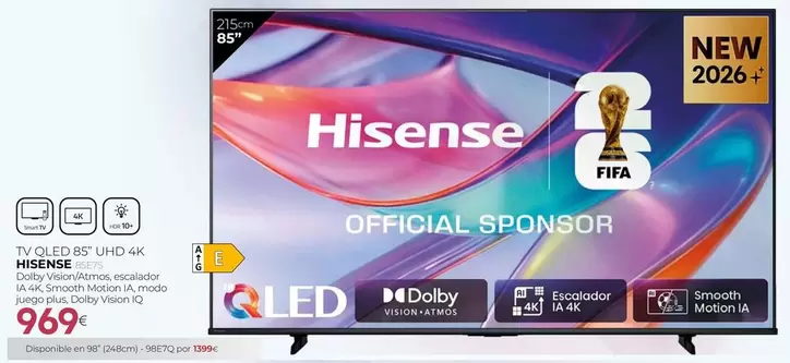 Hisense - Tv Qled 55" Uhd 4k