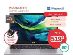 Acer - Portátil Aspire AG15-42
