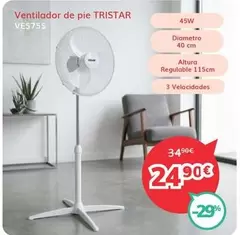 Tristar - Ventilador De Pie Ve5755