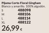 Pijama Corto Floral Gingham