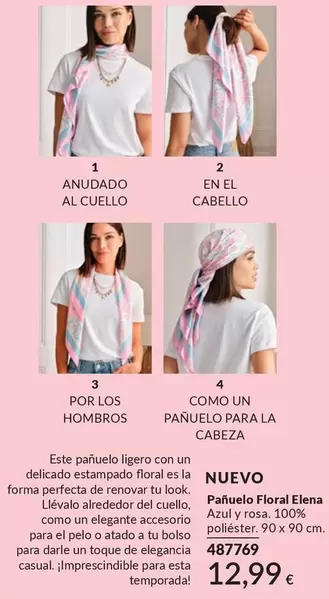 Avon - Pañuelo Floral Elena