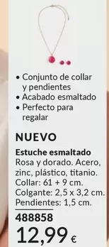 Avon - Estuche Esmaltado Rosa Y Dorado
