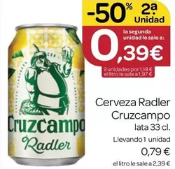 Cruzcampo - Cerveza Radler Lata