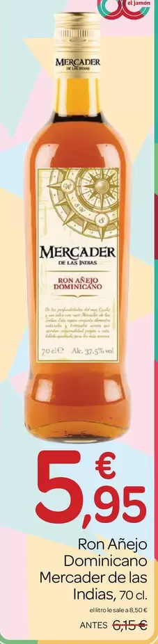 mercader - Ron Anejo Dominicano De Las Marcadere Las Indias