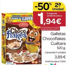 Cuétara - Galletas Chocoflakes
