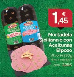 Elpozo - Mortadela Siciliana O Con Aceitunas