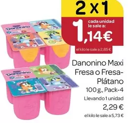 Danonino - Maxi Fresa O Fresa-Plátano
