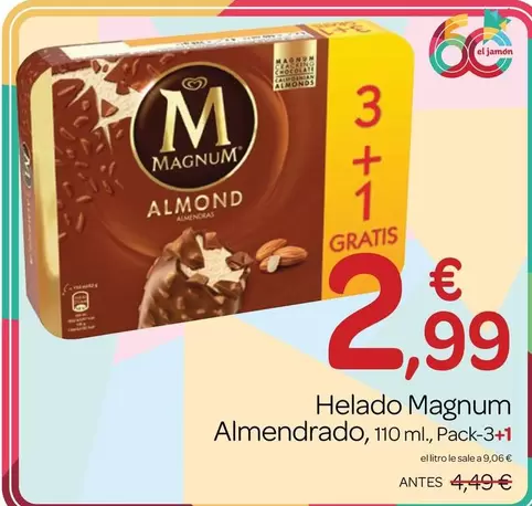 Magnum - Helado Almendrado