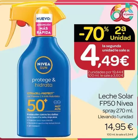 Nivea - Leche Solar FP50