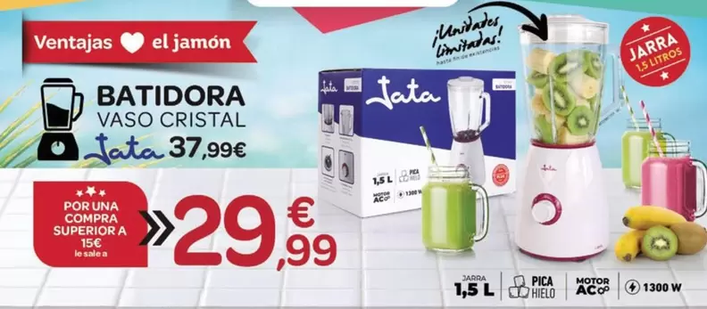 Jata - Batidora Vaso Cristal