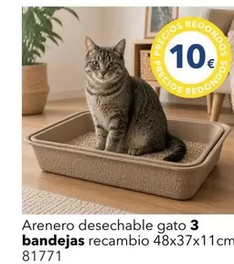 Arenero Desechable Gato Recambio