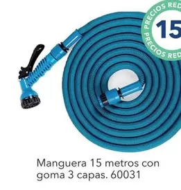 Manguera 15 Metros Con Goma 3 Capas