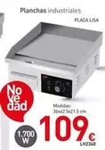 Planchas Industriales Placa Lisa 1700W LH2348