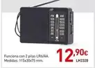 Radios AM/FM Con Conector Externo Para Auriculares. Funcionan Con Pilas