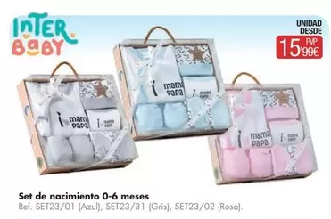Inter Baby - Set De Nacimiento 0-6 Meses