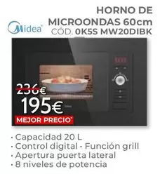 Midea - Horno De Microondas 60cm Cod. Ok5s Mw20dibk
