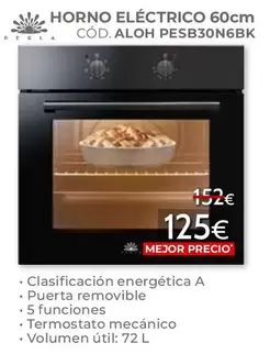 Perla - Horno Eléctrico ALOH PESB30N6BK