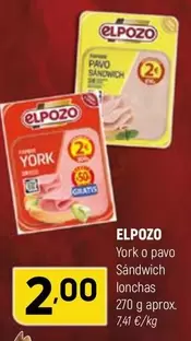 elpozo - York O Pavo Sandwich Lonchas