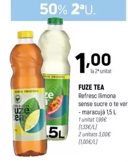 Fuze Tea - Refresc Llimona Sense Sucre O Te Ver. Maracuja