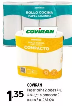 coviran - Paper Cuina 2 Capes 4 U.