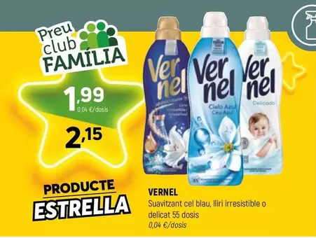 Vernel - Suavitzant Cel Blau, Iliri Irresistible O Delicat 55 Dosis