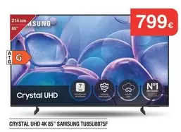 Samsung - Crystal Uhd 4k TU85U8075F