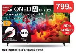 LG - QNED EVO MINILLED 4K 75" 75QNED72B6A