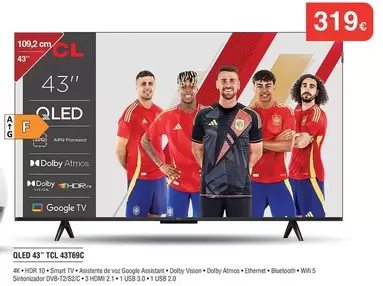 Samsung - Qled 43" 43t6q