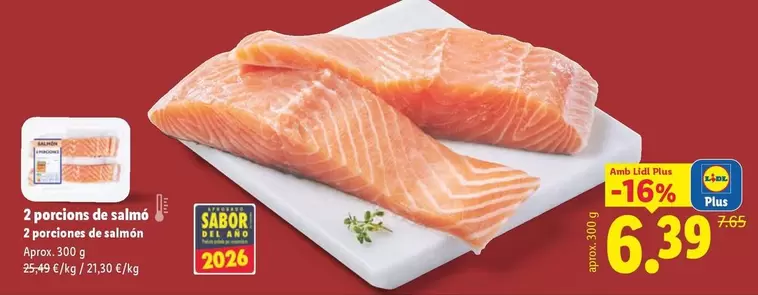 2 Porciones De Salmon