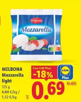 Milbona - Mozzarella Light