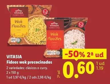 Vitasia - Fideos Wok Precocinados