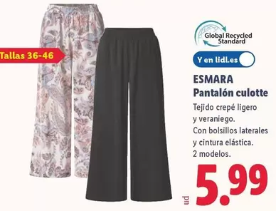 Esmara - Pantalon Culotte