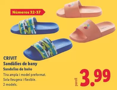 Crivit - Sandalias De Baño