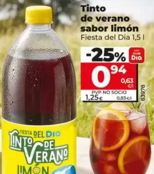 Fiesta Del Dia - Tinto De Verano Sabor Limon